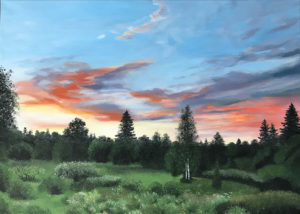 "Õhtuvalguses" (70x50, õli, 2018)
