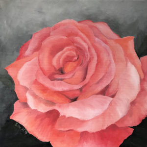 õlimaal "Roos" (40x40, 2018)