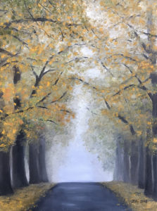 õlimaal "Allee" (30x40, 2018)