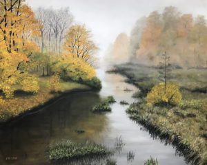 õlimaal "Hommik Audrus" (80x65, 2018)