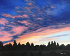 õlimaal "Taevast võlutud" (50x40, 2019)