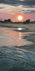 õlimaal "Suveõhtu Pärnus" (30x60, 2019)