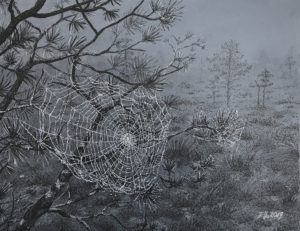 "Võrgutavad võrgud" (29,7x23; tušš ja grafiit; 2019)