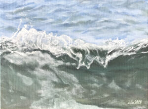 õlimaal "Laine 3" (40x30, 2020)