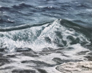 õlimaal "Laine 4" (50x40, 2021)
