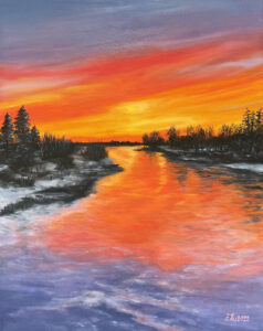õlimaal "Küllus" (40x50, 2022)