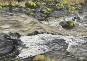 õlimaal "Salasosinad" (70x50, õli lõuendil, 2023)